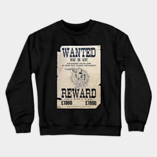 Ned Kelly Wanted Dead Or Alive  Poster Crewneck Sweatshirt